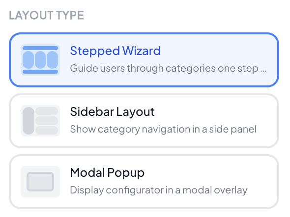 Layout Customization